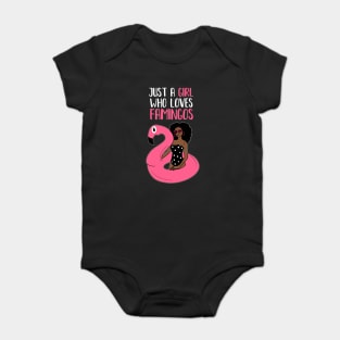 Just a Girl Who Loves Flamingos, Flamingo Lover Baby Bodysuit